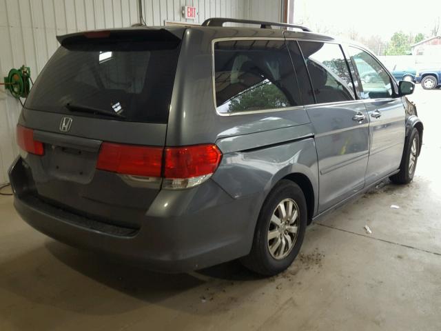 5FNRL3H44AB093227 - 2010 HONDA ODYSSEY EX GRAY photo 4