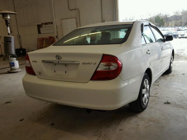 4T1BE32K04U262010 - 2004 TOYOTA CAMRY LE WHITE photo 4