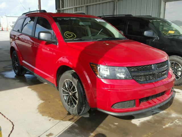 3C4PDCAB3HT576846 - 2017 DODGE JOURNEY SE RED photo 1