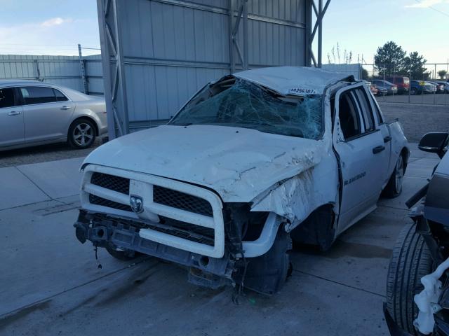 1C6RD7FT3CS238740 - 2012 DODGE RAM 1500 S WHITE photo 2