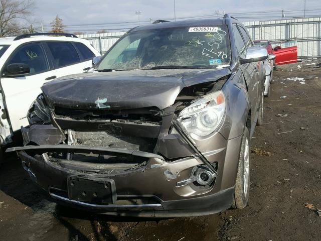 2CNFLGEY0A6235480 - 2010 CHEVROLET EQUINOX LT BROWN photo 9