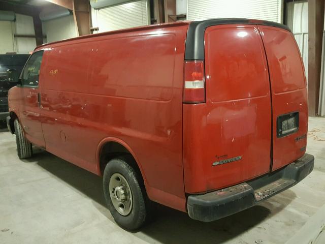 1GCHG35U851266802 - 2005 CHEVROLET EXPRESS G3 RED photo 3