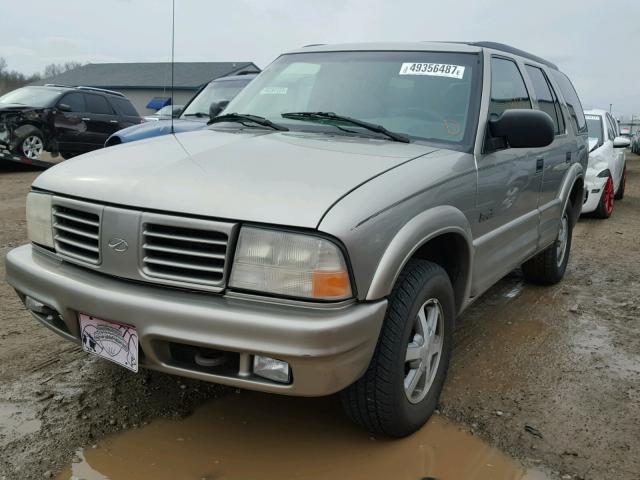 1GHDT13W312146293 - 2001 OLDSMOBILE BRAVADA TAN photo 2