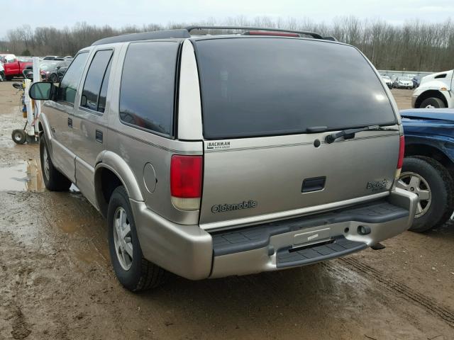 1GHDT13W312146293 - 2001 OLDSMOBILE BRAVADA TAN photo 3