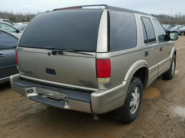 1GHDT13W312146293 - 2001 OLDSMOBILE BRAVADA TAN photo 4