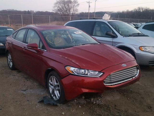 3FA6P0H77GR392062 - 2016 FORD FUSION SE BURGUNDY photo 1