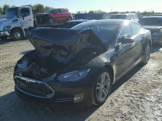 5YJSA1CG8DFP09206 - 2013 TESLA MODEL S BLACK photo 2