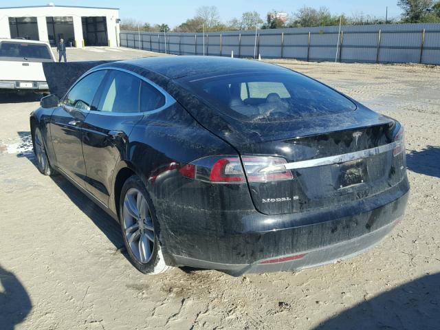 5YJSA1CG8DFP09206 - 2013 TESLA MODEL S BLACK photo 3