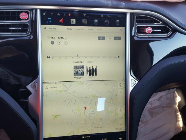 5YJSA1CG8DFP09206 - 2013 TESLA MODEL S BLACK photo 9