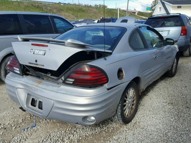 1G2NE12T2XM889282 - 1999 PONTIAC GRAND AM S ვერცხლისფერი ფოტო 4