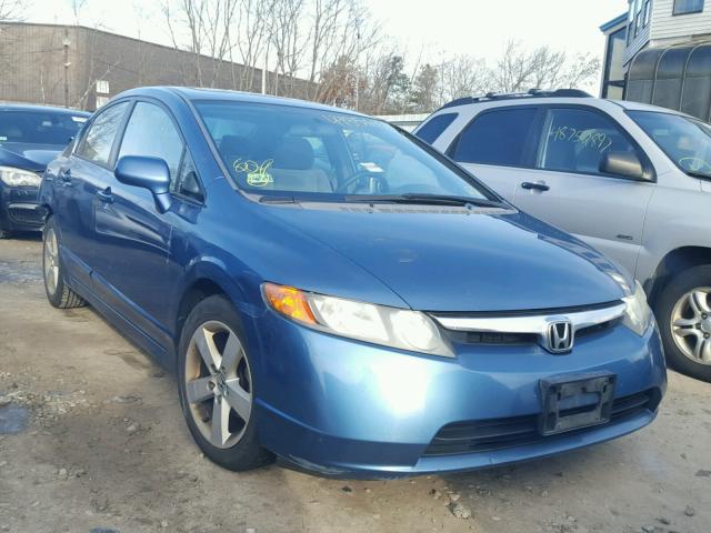 1HGFA16887L031355 - 2007 HONDA CIVIC EX BLUE photo 1