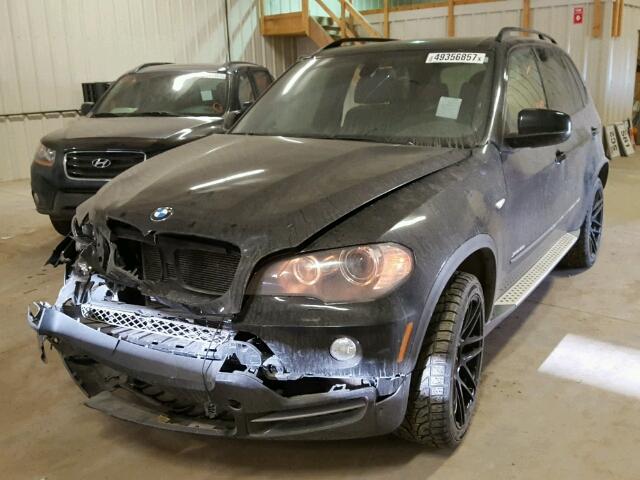 5UXFE83559L308566 - 2009 BMW X5 XDRIVE4 BLACK photo 2