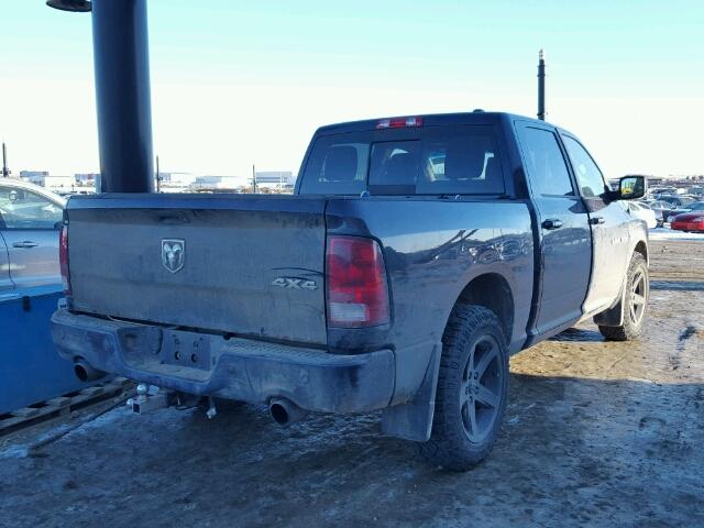 1C6RD7MT3CS273376 - 2012 DODGE RAM 1500 S BLUE photo 4