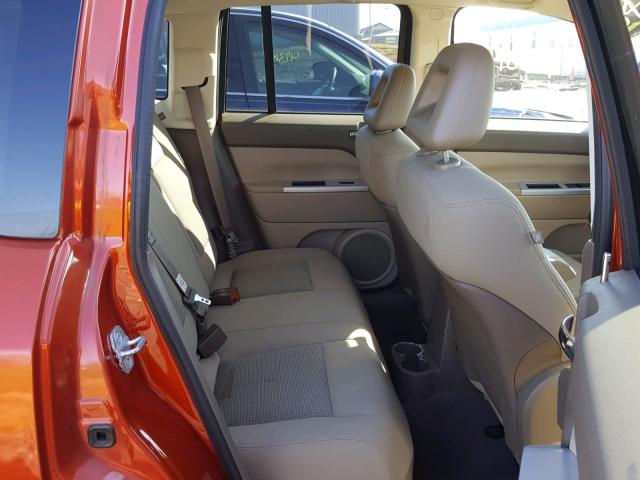 1J8FF47W48D516854 - 2008 JEEP COMPASS SP 橙色 照片 6