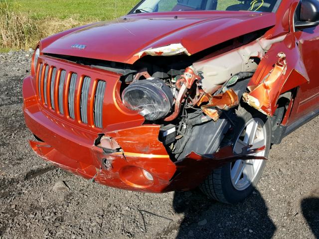 1J8FF47W48D516854 - 2008 JEEP COMPASS SP 橙色 照片 9