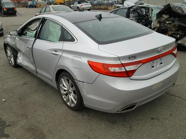 KMHFH4JG0CA148343 - 2012 HYUNDAI AZERA GLS SILVER photo 3