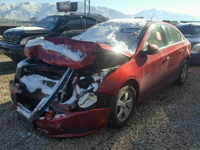 1G1PL5SC3C7175552 - 2012 CHEVROLET CRUZE LT RED photo 2