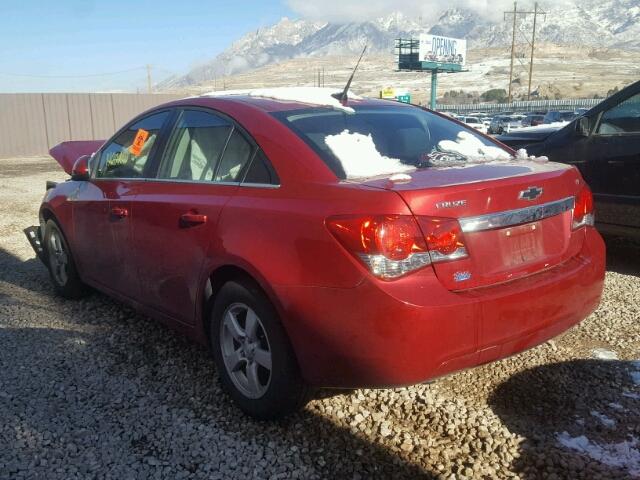 1G1PL5SC3C7175552 - 2012 CHEVROLET CRUZE LT RED photo 3