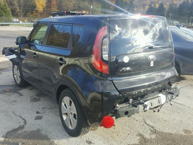 KNDJN2A20G7251345 - 2016 KIA SOUL BLACK photo 3