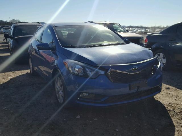 KNAFX4A89F5352178 - 2015 KIA FORTE EX BLUE photo 1