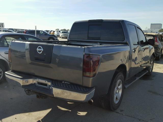 1N6AA07A44N504749 - 2004 NISSAN TITAN XE GRAY photo 4