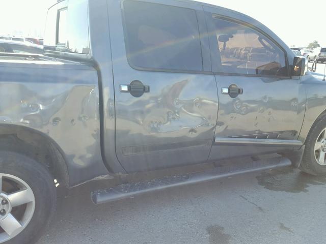 1N6AA07A44N504749 - 2004 NISSAN TITAN XE GRAY photo 9