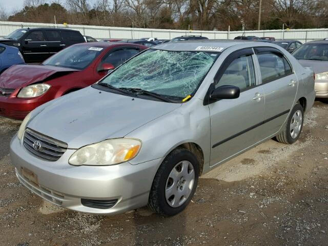 JTDBR32E830021918 - 2003 TOYOTA COROLLA CE GRAY photo 2