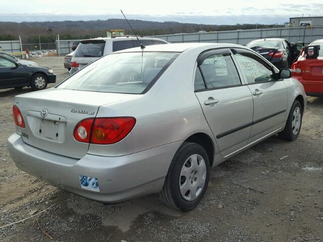 JTDBR32E830021918 - 2003 TOYOTA COROLLA CE GRAY photo 4