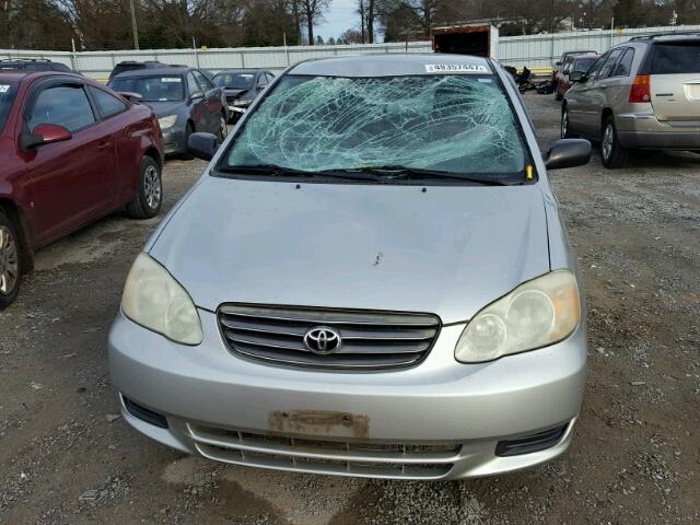 JTDBR32E830021918 - 2003 TOYOTA COROLLA CE GRAY photo 9