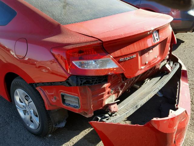 2HGFG3B52DH509543 - 2013 HONDA CIVIC LX RED photo 9