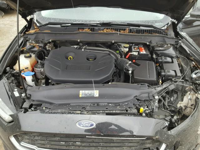 3FA6P0H97DR111908 - 2013 FORD FUSION SE BLACK photo 7