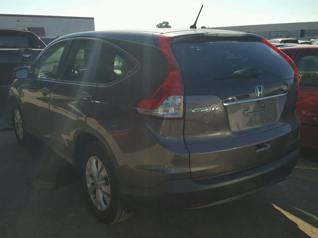 2HKRM3H58EH538369 - 2014 HONDA CR-V EX GRAY photo 3