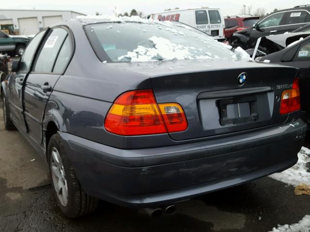 WBAEU33482PF71336 - 2002 BMW 325 XI GRAY photo 3