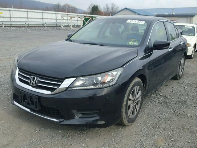 1HGCR2F37EA120042 - 2014 HONDA ACCORD LX BLACK photo 2