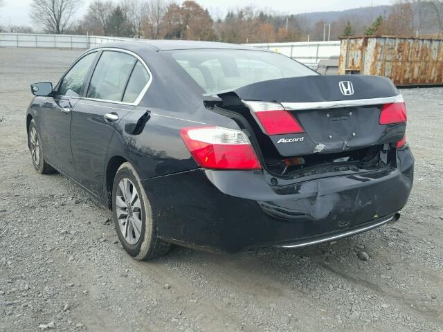 1HGCR2F37EA120042 - 2014 HONDA ACCORD LX BLACK photo 3