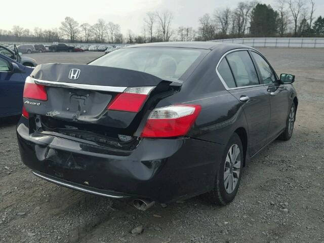 1HGCR2F37EA120042 - 2014 HONDA ACCORD LX BLACK photo 4