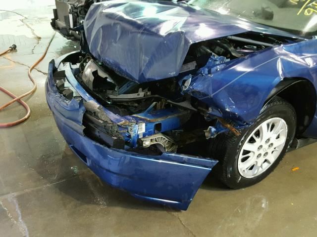 2G1WF55E749309480 - 2004 CHEVROLET IMPALA BLUE photo 9