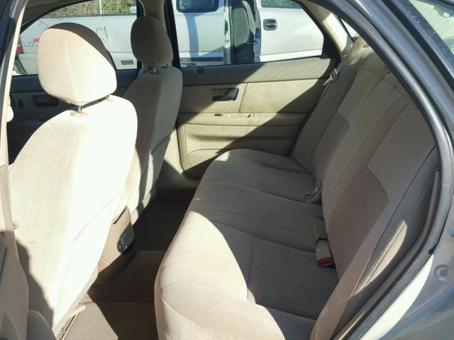 1FAFP52U94G134799 - 2004 FORD TAURUS LX BEIGE photo 6