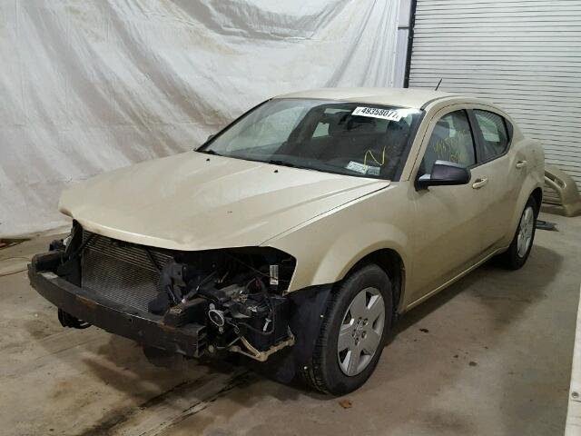 1B3CC4FB8AN173047 - 2010 DODGE AVENGER SX GOLD photo 2