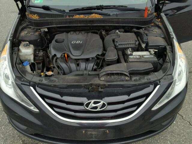 5NPEB4AC5CH340865 - 2012 HYUNDAI SONATA GLS BLACK photo 7