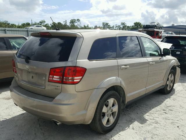 3D4GG57V89T503111 - 2009 DODGE JOURNEY SX TAN photo 4