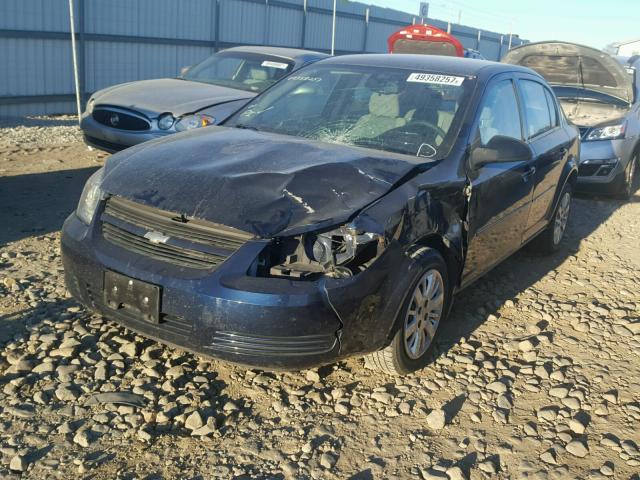 1G1AK58H797218245 - 2009 CHEVROLET COBALT LS BLUE photo 2