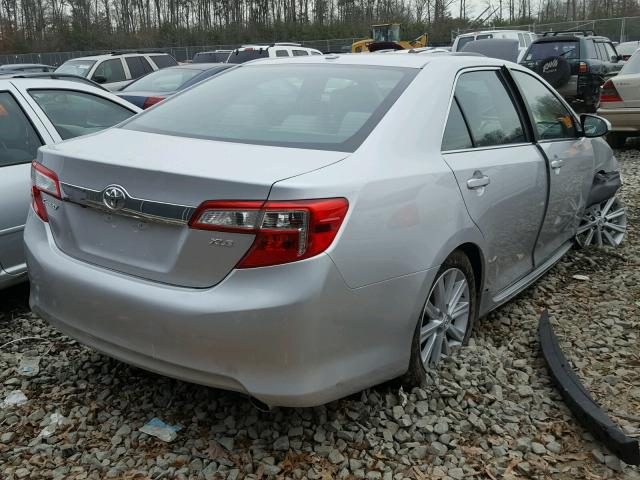 4T4BF1FKXER376826 - 2014 TOYOTA CAMRY L SILVER photo 4