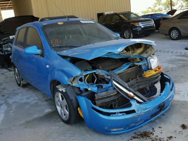 KL1TG66676B645921 - 2006 CHEVROLET AVEO LT BLUE photo 1