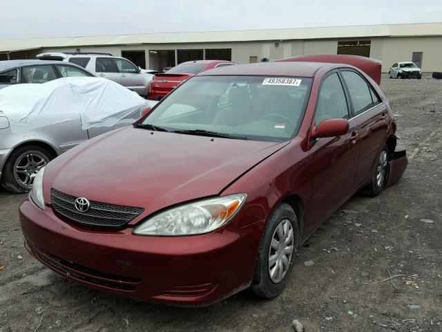 4T1BE32K93U229344 - 2003 TOYOTA CAMRY LE MAROON photo 2