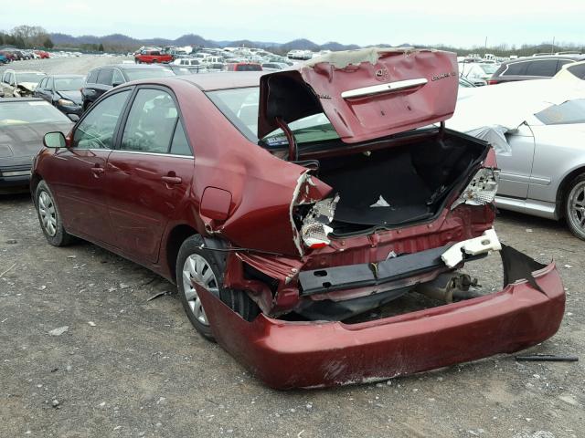 4T1BE32K93U229344 - 2003 TOYOTA CAMRY LE MAROON photo 3