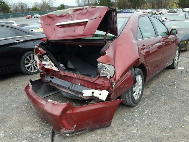 4T1BE32K93U229344 - 2003 TOYOTA CAMRY LE MAROON photo 4