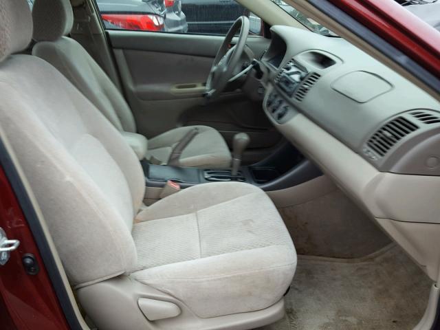 4T1BE32K93U229344 - 2003 TOYOTA CAMRY LE MAROON photo 5