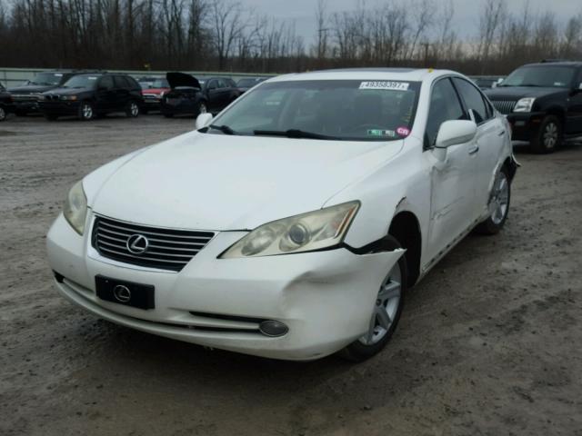 JTHBJ46G372127128 - 2007 LEXUS ES 350 WHITE photo 2