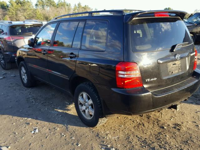 JTEHF21A910018580 - 2001 TOYOTA HIGHLANDER BLACK photo 3